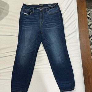 Judy Blue dark Denim light distressing size 14W